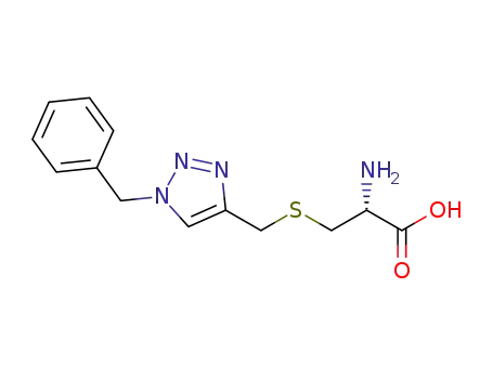 (R)-2-amino-3-(((1-benzyl-1H-1,2,3-triazol-4-yl)methyl)thio)-propanoic acid