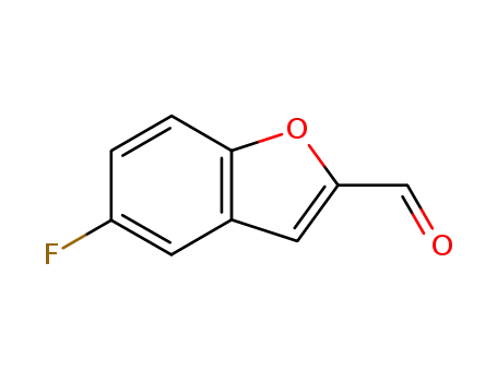 Molecular Structure of 140382-35-0 (2-Benzofurancarboxaldehyde,  5-fluoro-)