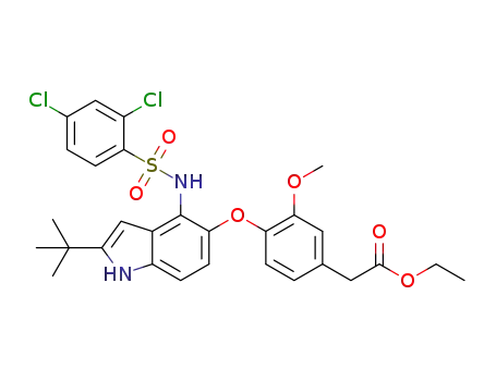 C<sub>29</sub>H<sub>30</sub>Cl<sub>2</sub>N<sub>2</sub>O<sub>6</sub>S