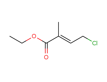 Molecular Structure of 61853-22-3 (2-Butenoic acid, 4-chloro-2-methyl-, ethyl ester, (E)-)