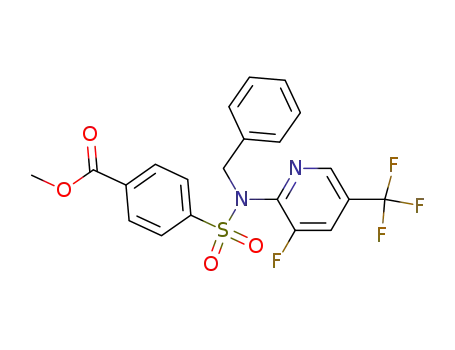 methyl 4-(N-benzyl-N-(3-fluoro-5-(trifluoromethyl)pyridin-2-yl)sulfamoyl)benzoate