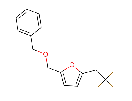 ((benzyloxy)methyl)-5-(2,2,2-trifluoroethyl)furan