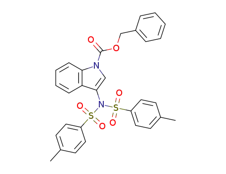benzyl 3-(4-methyl-N-tosylphenylsulfonamido)-1H-indole-1-carboxylate