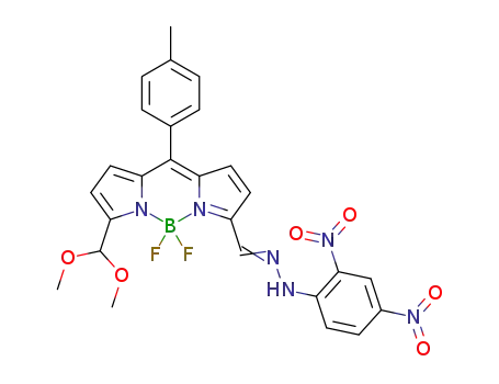 C<sub>26</sub>H<sub>23</sub>BF<sub>2</sub>N<sub>6</sub>O<sub>6</sub>