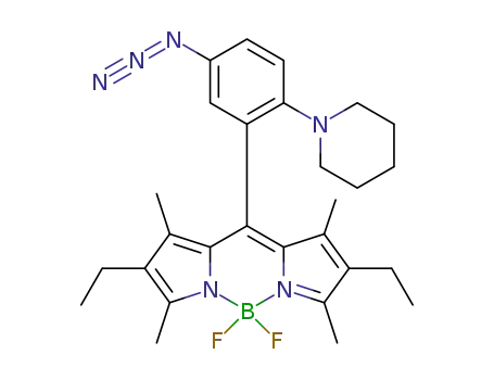 8-(5-azido-2-piperidinophenyl)-2,6-diethyl-4,4-difluoro-1,3,5,7-tetramethyl-4-bora-3a,4a-diaza-s-indacene