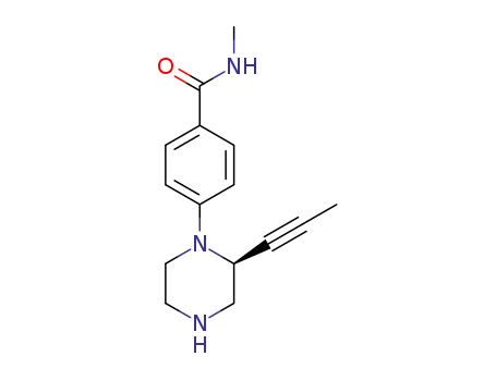 N-methyl-4-((2S)-2-(1-propyn-1-yl)-1-piperazinyl)benzamide