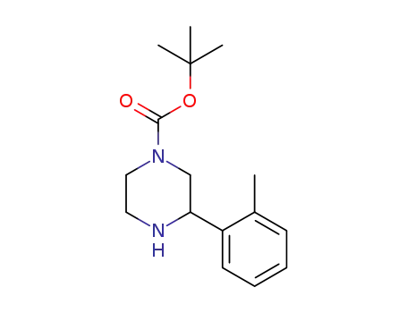 Molecular Structure of 886766-65-0 (1-BOC-3-O-TOLYLPIPERAZINE)