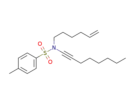 Molecular Structure of 1443365-78-3 ((Z)-2-heptylidene-3-methylene-1,5-ditosyl-1,5-diazocane)