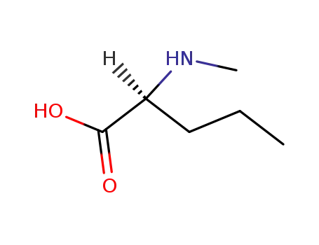Molecular Structure of 19653-78-2 (N-ME-L-2-AMINOVALERIC ACID)