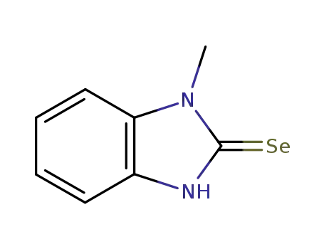 Molecular Structure of 5918-64-9 (2H-Benzimidazole-2-selone, 1,3-dihydro-1-methyl-)