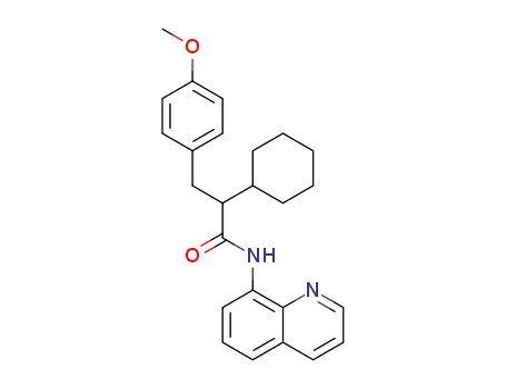 2-cyclohexyl-3-(4-methoxyphenyl)-N-(quinolin-8-yl)propanamide