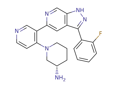 C<sub>22</sub>H<sub>21</sub>FN<sub>6</sub>