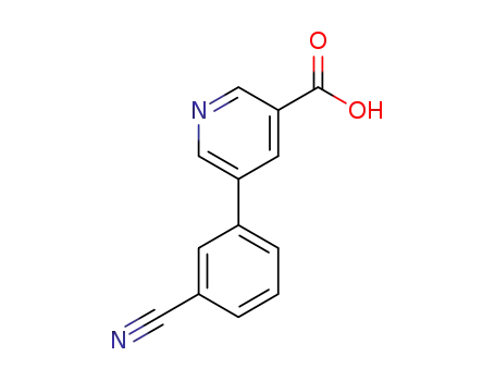 Molecular Structure of 893740-73-3 (5-(3-CYANOPHENYL)NICOTINIC ACID)