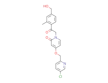 4-(5-chloro-pyridin-2-ylmethoxy)-1-[2-(4-hydroxymethyl-2-methyl-phenyl)-2-oxo-ethyl]-1H-pyridin-2-one
