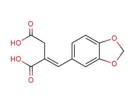 (E)-4-(1,3-benzodioxol-5-yl)-3-(methoxycarbonyl)but-3-enoic acid