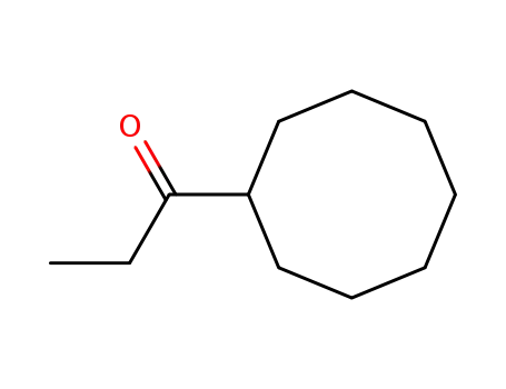 Molecular Structure of 85359-51-9 (1-Propanone, 1-cyclooctyl-)