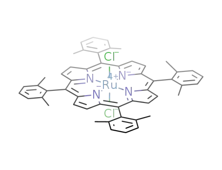Molecular Structure of 165259-31-4 (RuCl<sub>2</sub>(5,10,15,20-tetrakis(2,6-dimethylphenyl)porphyrinato))
