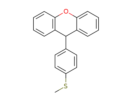 Molecular Structure of 144018-65-5 (9H-Xanthene, 9-[4-(methylthio)phenyl]-)