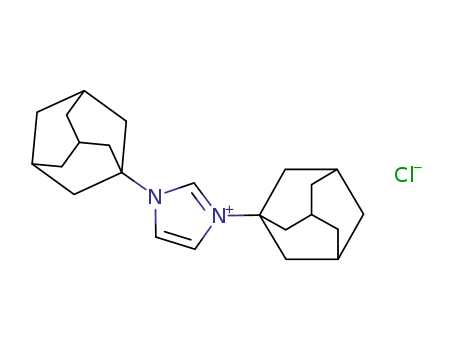 Molecular Structure of 131042-78-9 (1,3-BIS(1-ADAMANTYL)IMIDAZOLIUM CHLORIDE)