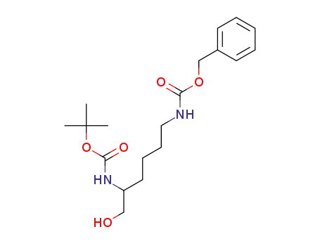 Molecular Structure of 252940-35-5 (2-N-BOC-6-N-CBZ-D-LYSINOL)
