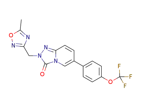 2-((5-methyl-1,2,4-oxadiazol-3-yl)methyl)-6-(4-(trifluoromethoxy)phenyl)-[1,2,4]triazolo[4,3-a]pyridin-3 (2H)-one