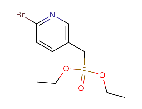 Molecular Structure of 154321-18-3 (diethyl (6-bromo-3-pyridylmethyl)phosphonate)
