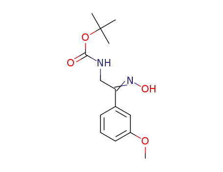 Molecular Structure of 912762-53-9 ([2-HYDROXYIMINO-2-(3-METHOXY-PHENYL)-ETHYL]-CARBAMIC ACID TERT-BUTYL ESTER)