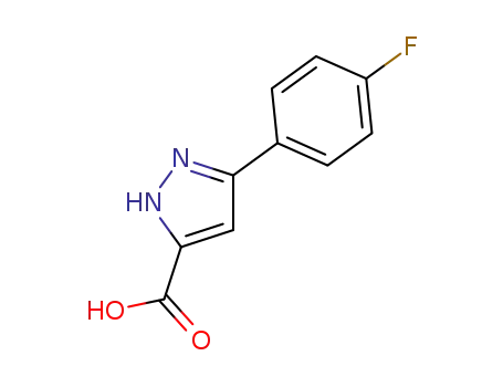 Molecular Structure of 870704-22-6 (5-(4-FLUOROPHENYL)-1H-PYRAZOLE-3-CARBOXYLIC ACID)