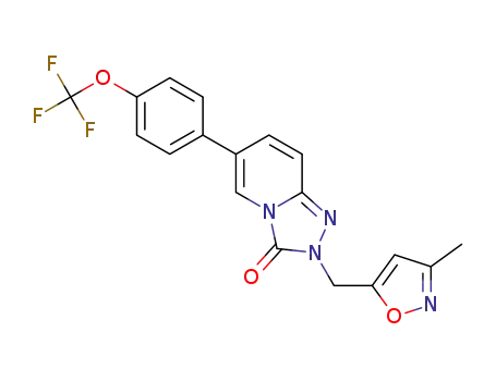 2-((3-methylisoxazol-5-yl)methyl)-6-(4-(trifluoromethoxy)phenyl)-[1,2,4]triazolo[4,3-a]pyridin-3(2H)-one
