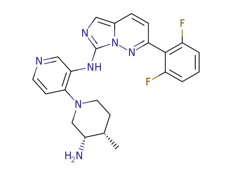 N-(4-((3S<sub>.4</sub>S)-3-amino-4-methylpiperidin-1-yl)pyridin-3-yl)-2-(2,6-difluorophenyl)imidazo[1,5-b]pyridazin-7-amine