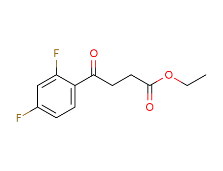 Molecular Structure of 898753-06-5 (ETHYL 4-(2,4-DIFLUOROPHENYL)-4-OXOBUTYRATE)