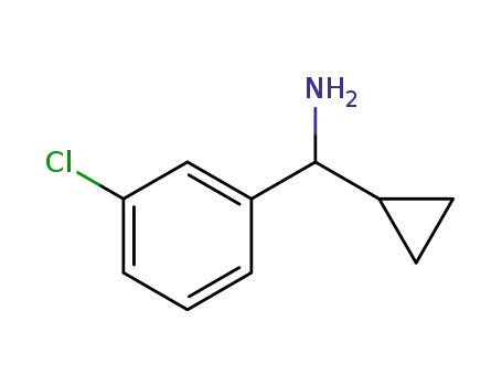 Molecular Structure of 1075715-54-6 ((1S)(3-CHLOROPHENYL)CYCLOPROPYLMETHYLAMINE)