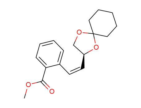 2-[(Z)-(S)-2-(1,4-Dioxa-spiro[4.5]dec-2-yl)-vinyl]-benzoic acid methyl ester