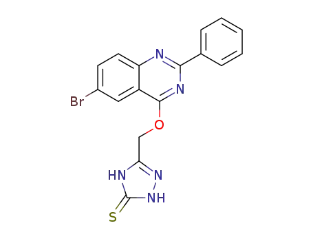 5-{[(6-bromo-2-phenylquinazolin-4-yl)oxy]methyl}-2,4-dihydro-3H-1,2,4-triazol-3-thione
