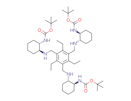 1,3,5-tris[methyl-(tert-butoxycarbonyl-trans-1,2-diaminocyclohexyl)]-2,4,6-triethylbenzene