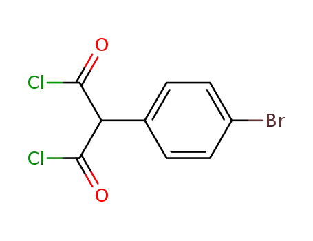 Molecular Structure of 68823-01-8 (2-(4-broMophenyl)Malonyl dichloride)