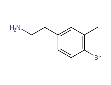 Molecular Structure of 786625-94-3 (Benzeneethanamine, 4-bromo-3-methyl- (9CI))