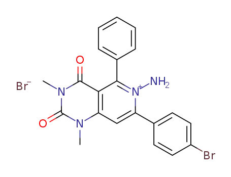 6-amino-7-(4-bromophenyl)-1,3-dimethyl-2,4-dioxo-5-phenyl-1H,2H,3H,4H-pyrido[4,3-d]pyrimidinium bromide