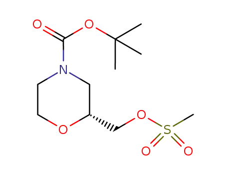 4-Morpholinecarboxylic acid, 2-[[(methylsulfonyl)oxy]methyl]-,
1,1-dimethylethyl ester, (2R)-