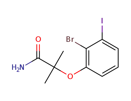 2-(2-bromo-3-iodophenoxy)-2-methylpropanamide