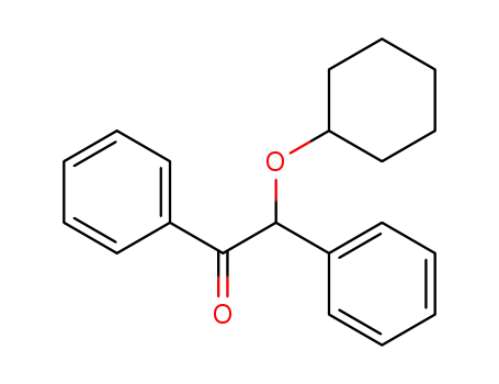 Molecular Structure of 29110-66-5 (Ethanone, 2-(cyclohexyloxy)-1,2-diphenyl-)