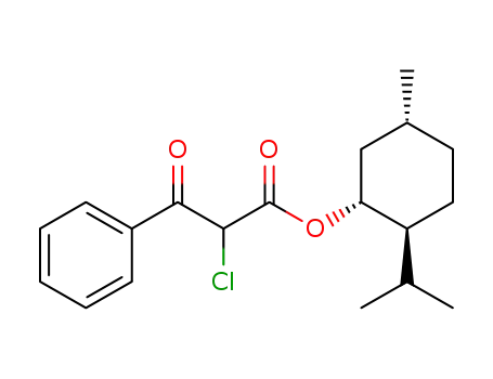 Molecular Structure of 1306787-11-0 (l-menthyl 2-chloro-3-oxo-3-phenylpropanoate)