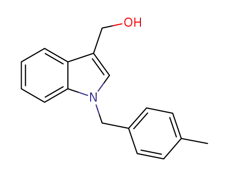 Molecular Structure of 664317-83-3 (1-[(4-METHYLPHENYL)METHYL]-1H-INDOLE-3-METHANOL)