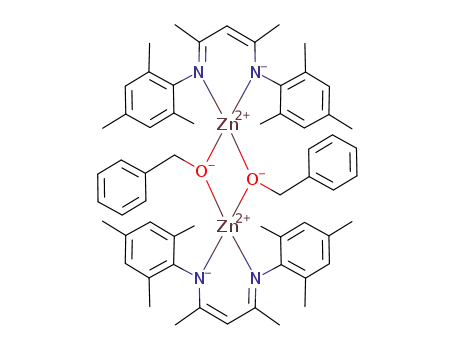 [(2-((2,4,6-trimethylphenyl)amino)-4-((2,4,6-trimethylphenyl)imino)-2-pentene(-H))2Zn2(μ-OBn)2]