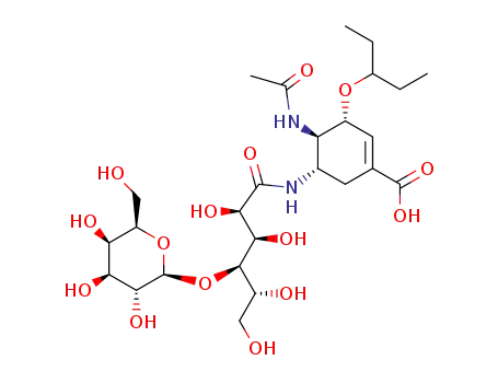 (3R,4R,5S)-4-acetamido-5-lactobionamido-3-(pentan-3-yloxy)cyclohex-1-enecarboxylic acid