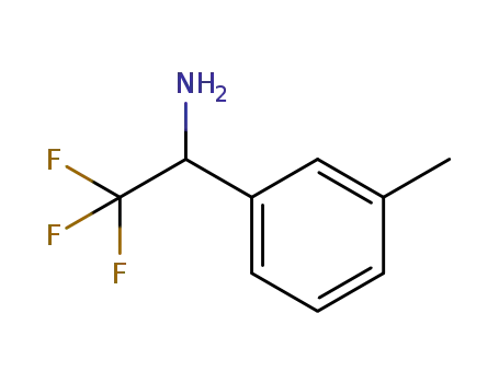Molecular Structure of 1213181-62-4 ((1R)-2,2,2-TRIFLUORO-1-(3-METHYLPHENYL)ETHYLAMINE)