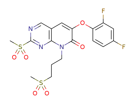 6-(2,4-difluorophenoxy)-2-methanesulfonyl-8-(3-methanesulfonylpropyl)-8H-pyrido[2,3-d]pyrimidin-7-one