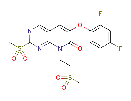 6-(2,4-difluorophenoxy)-2-methanesulfonyl-8-(2-methanesulfonylethyl)-8H-pyrido[2,3-d]pyrimidin-7-one