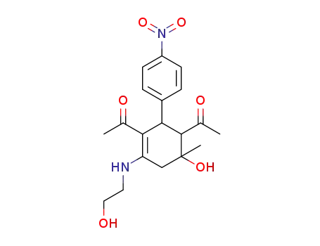 5-N-(2-hydroxyethyl)amino-2,4-diacetyl-1-methyl-3-p-nitrophenyl-4-cyclohexen-1-ol