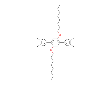 2,5-bis(3,4-dimethylcyclopenta-1,3-dienyl)-1,4-dioctyloxybenzene